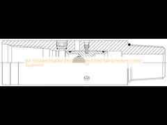 Equipo de control de presión de los tubos enrollados con válvula de circulación de caída de bola activada por bola